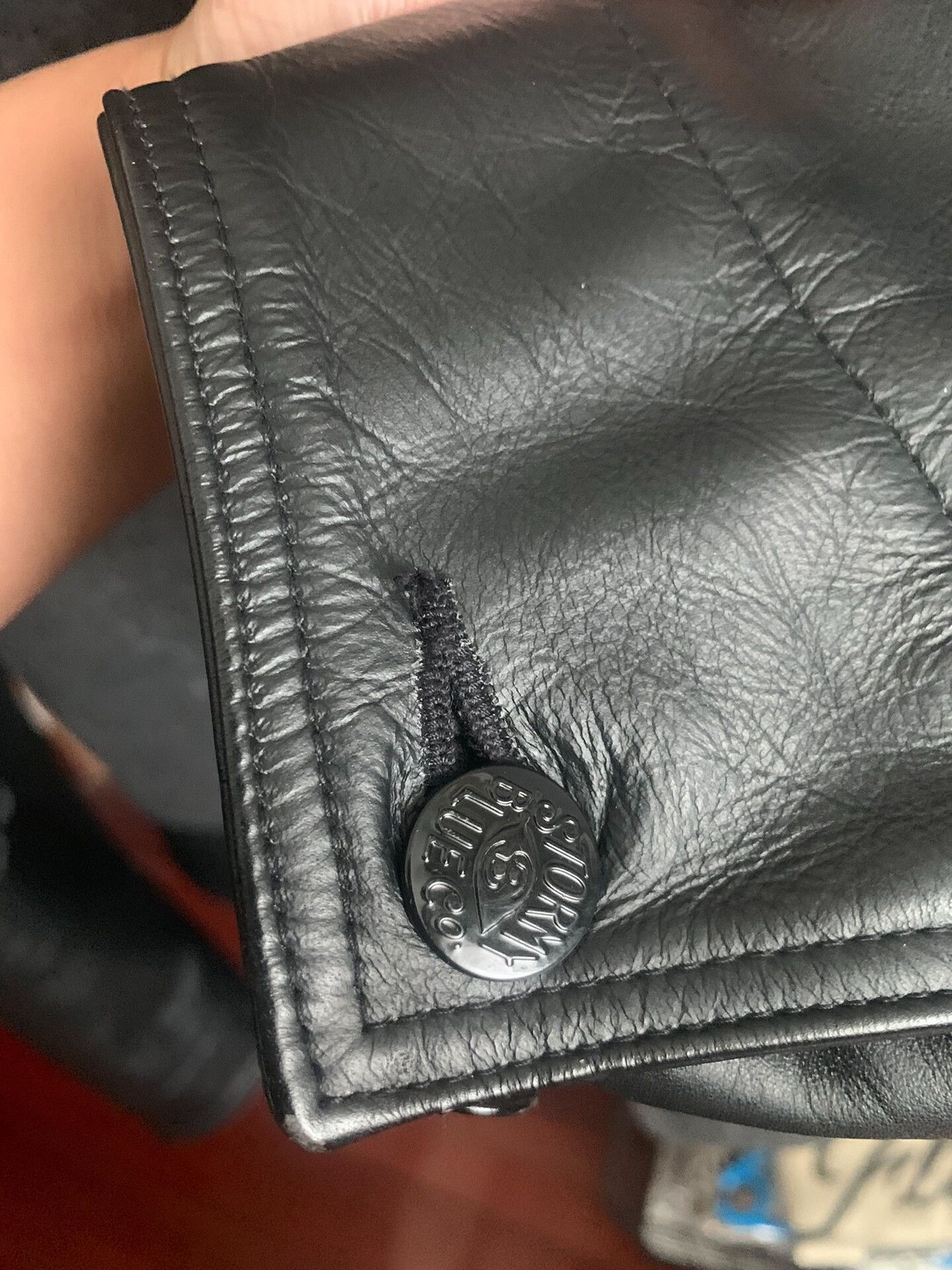 Pherrow's gray cotton jacket with leather accents Size US L / EU 52-54 / 3 - 5 Thumbnail