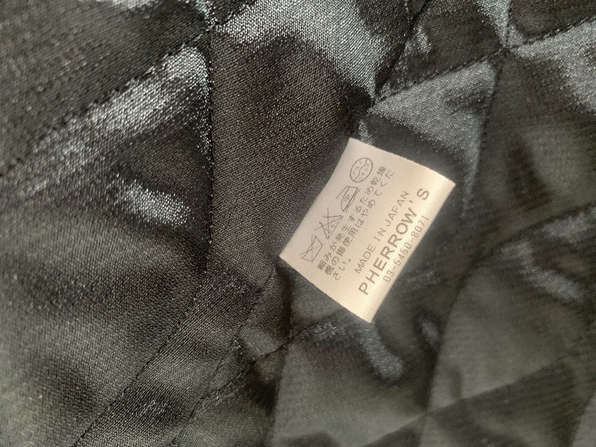 Pherrow's gray cotton jacket with leather accents Size US L / EU 52-54 / 3 - 9 Thumbnail