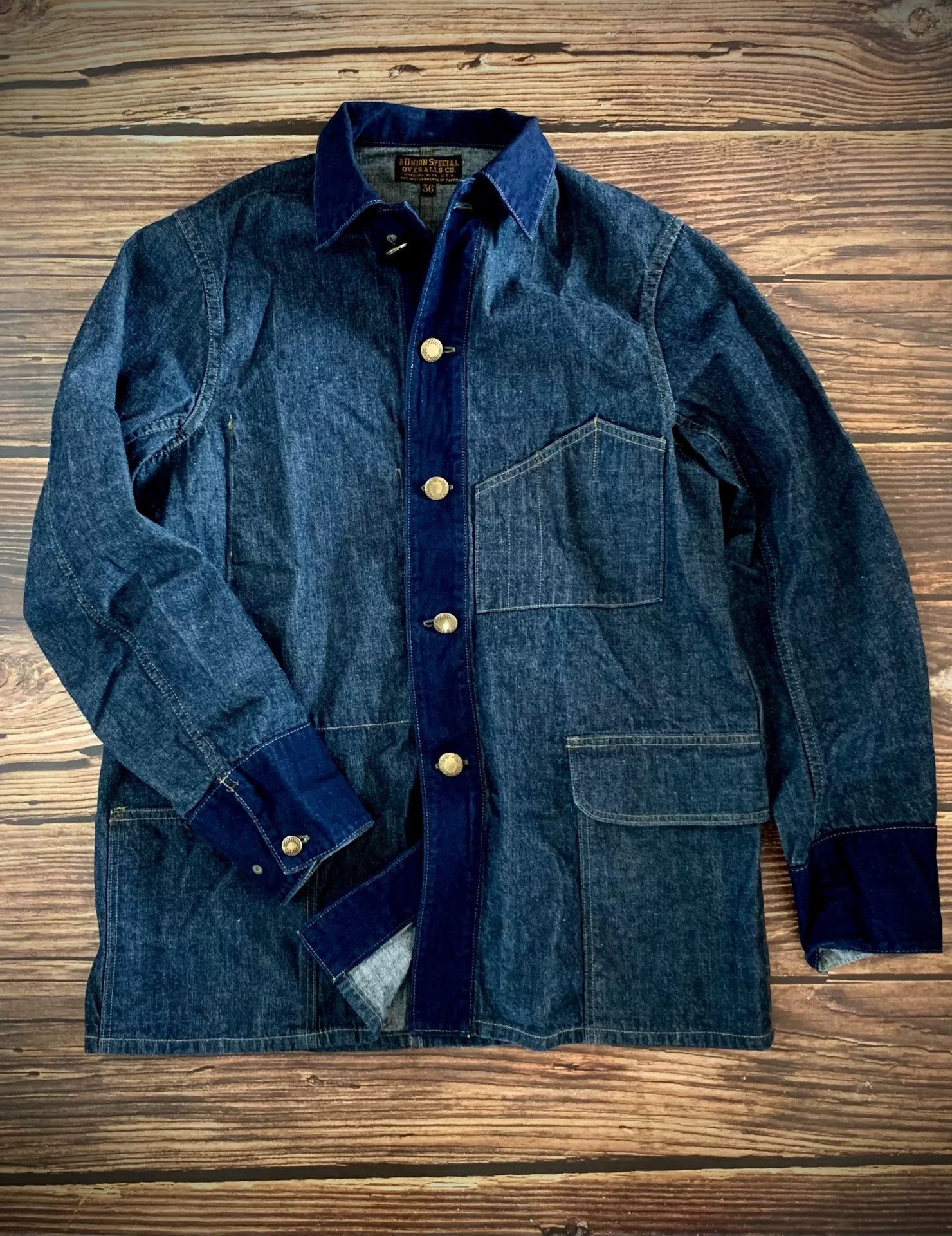 Freewheelers yard master indigo work jacket Size US XL / EU 56 / 4 - 5 Thumbnail