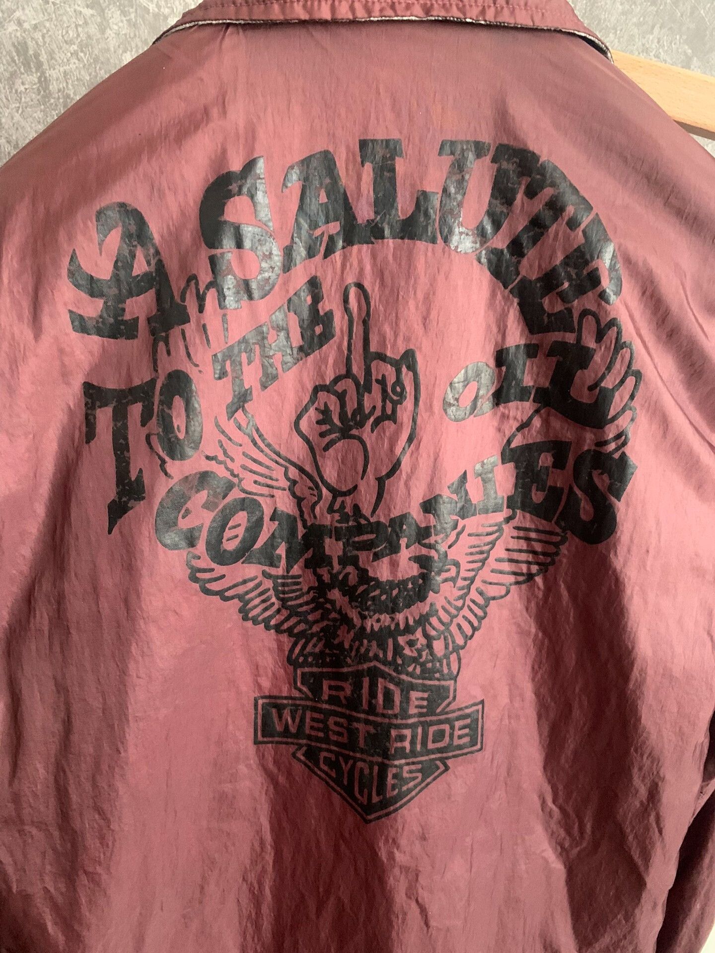 WEST RIDE reversible coach jacket with motorcycle theme Size US S / EU 44-46 / 1 - 2 Thumbnail