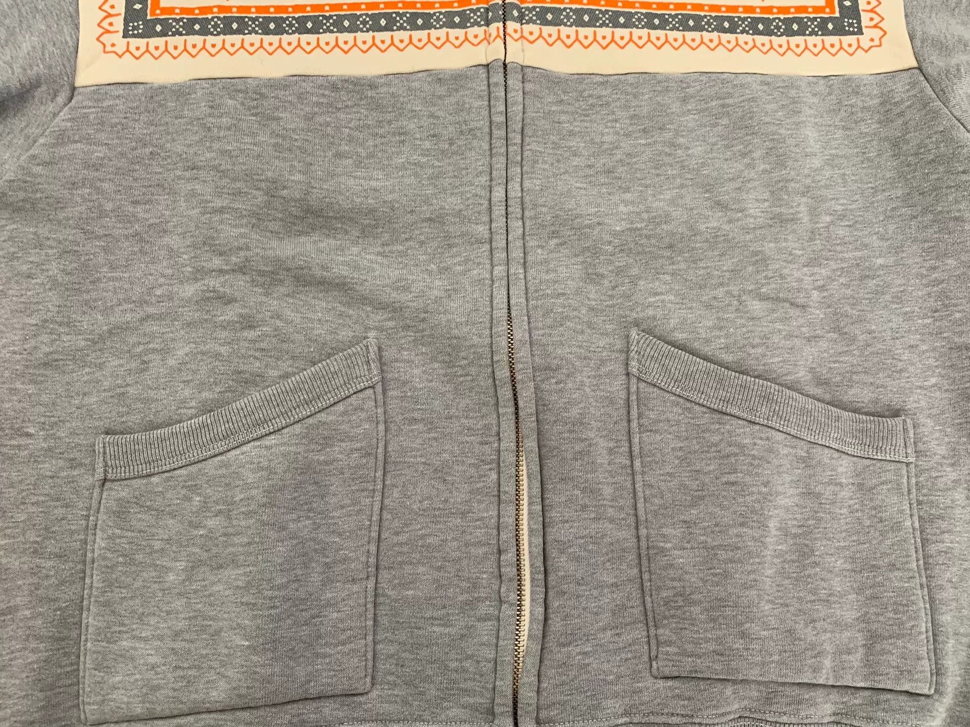 The Flat Head stylish gray patterned zip hoodie Size US M / EU 48-50 / 2 - 4 Thumbnail