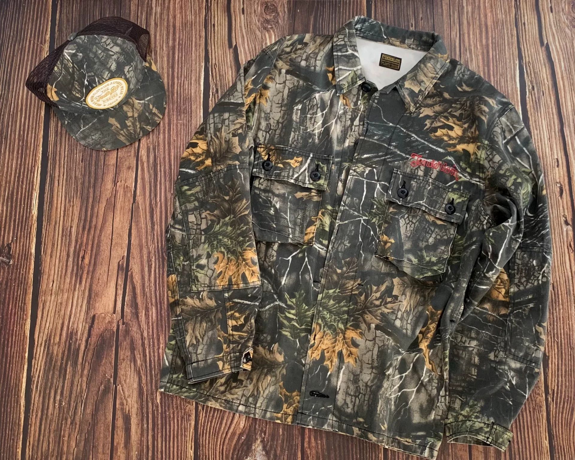 Tenderloin tenderloins camo hunting jacket with cap Size US S / EU 44-46 / 1 - 2 Thumbnail