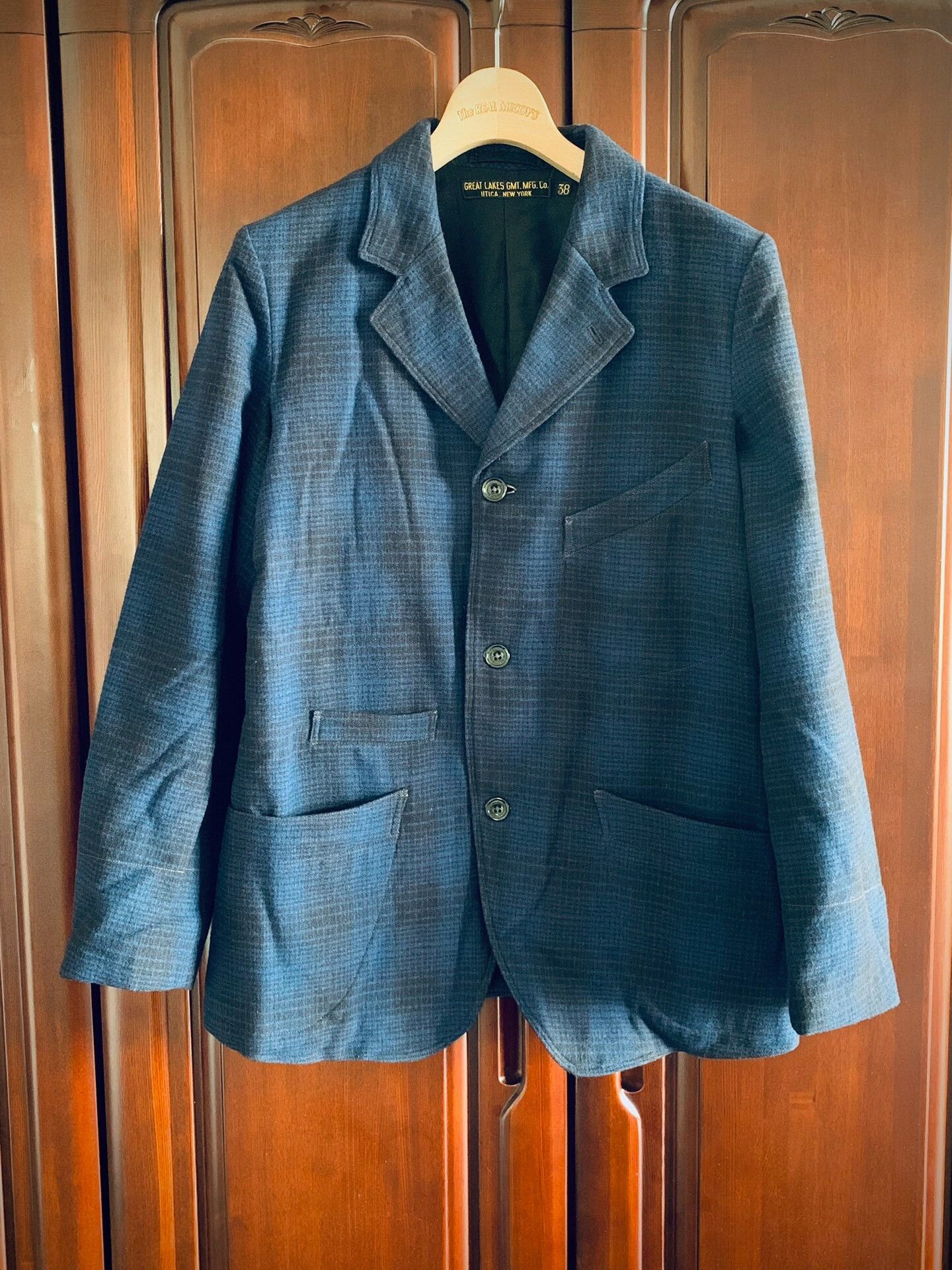 Freewheelers classic blue check blazer size 38 Size US M / EU 48-50 / 2 - 5 Thumbnail