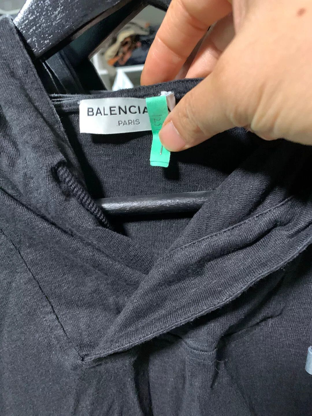 Commune De Paris balenciaga relaxed black hoodie size xs Size US XS / EU 42 / 0 - 3 Thumbnail