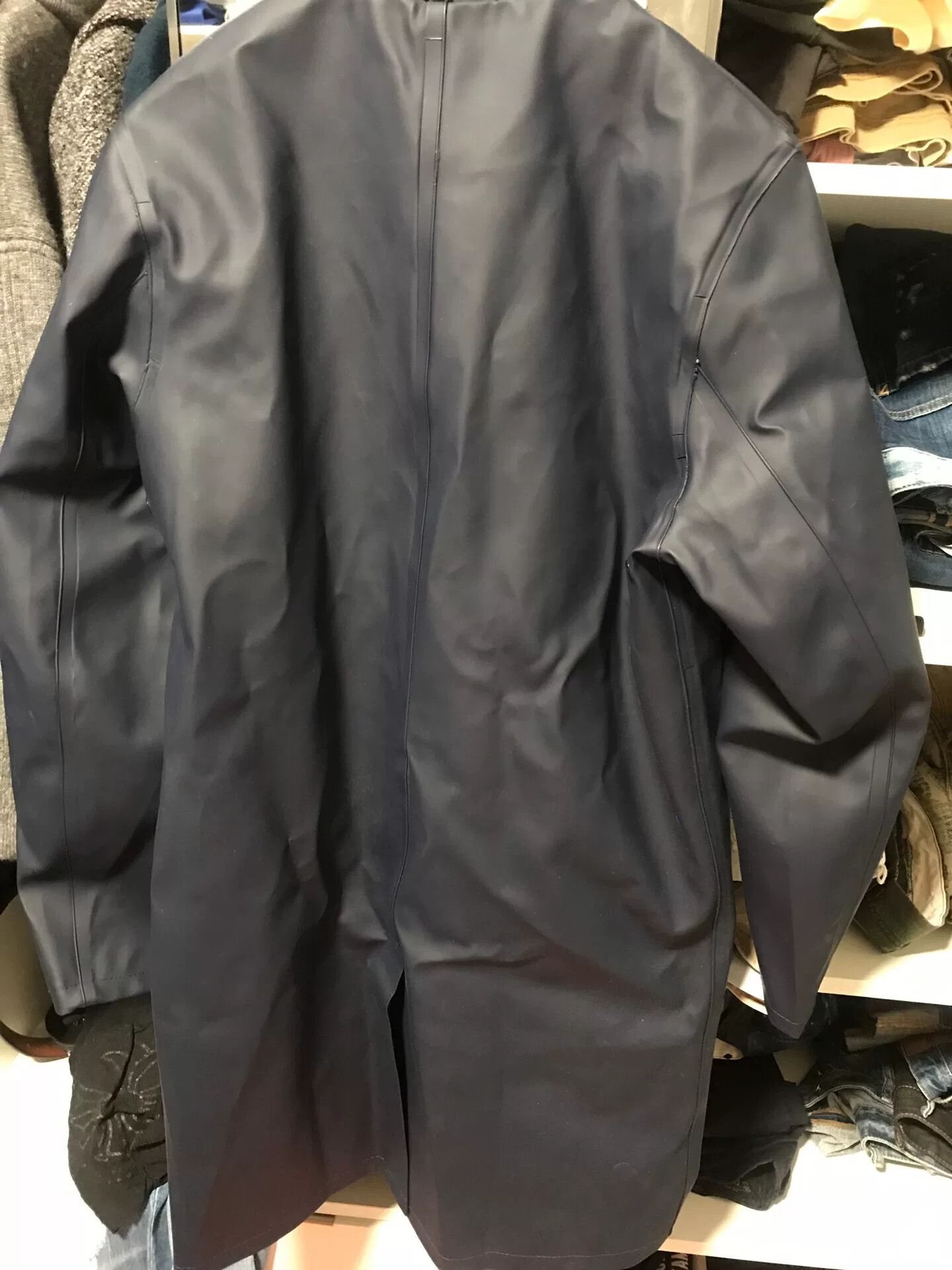 Stutterheim navy raincoat from stutterheim brand Size US L / EU 52-54 / 3 - 3 Thumbnail