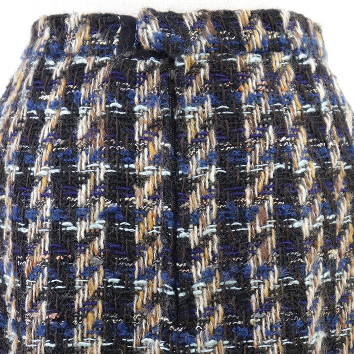 Chanel Chanel Chanel Wool Tweed Houndstooth Skirt Textile Skirts 20662 DUTY FREE for USA Size ONE SIZE - 5 Thumbnail