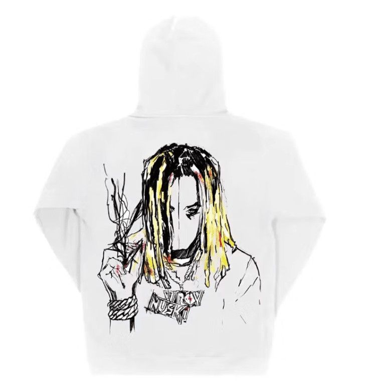 Revenge Durk Painting Hoodie White Size US XL / EU 56 / 4 - 2 Thumbnail