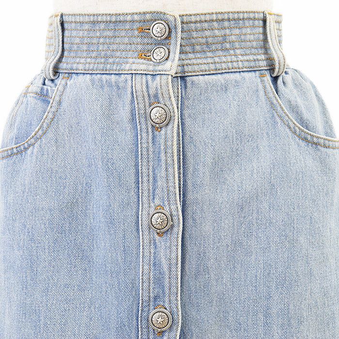 Chanel Chanel Chanel Metiers d'Art Paris-Dallas Denim Skirt Textile Skirts P49386 DUTY FREE for USA Size ONE SIZE - 2 Thumbnail