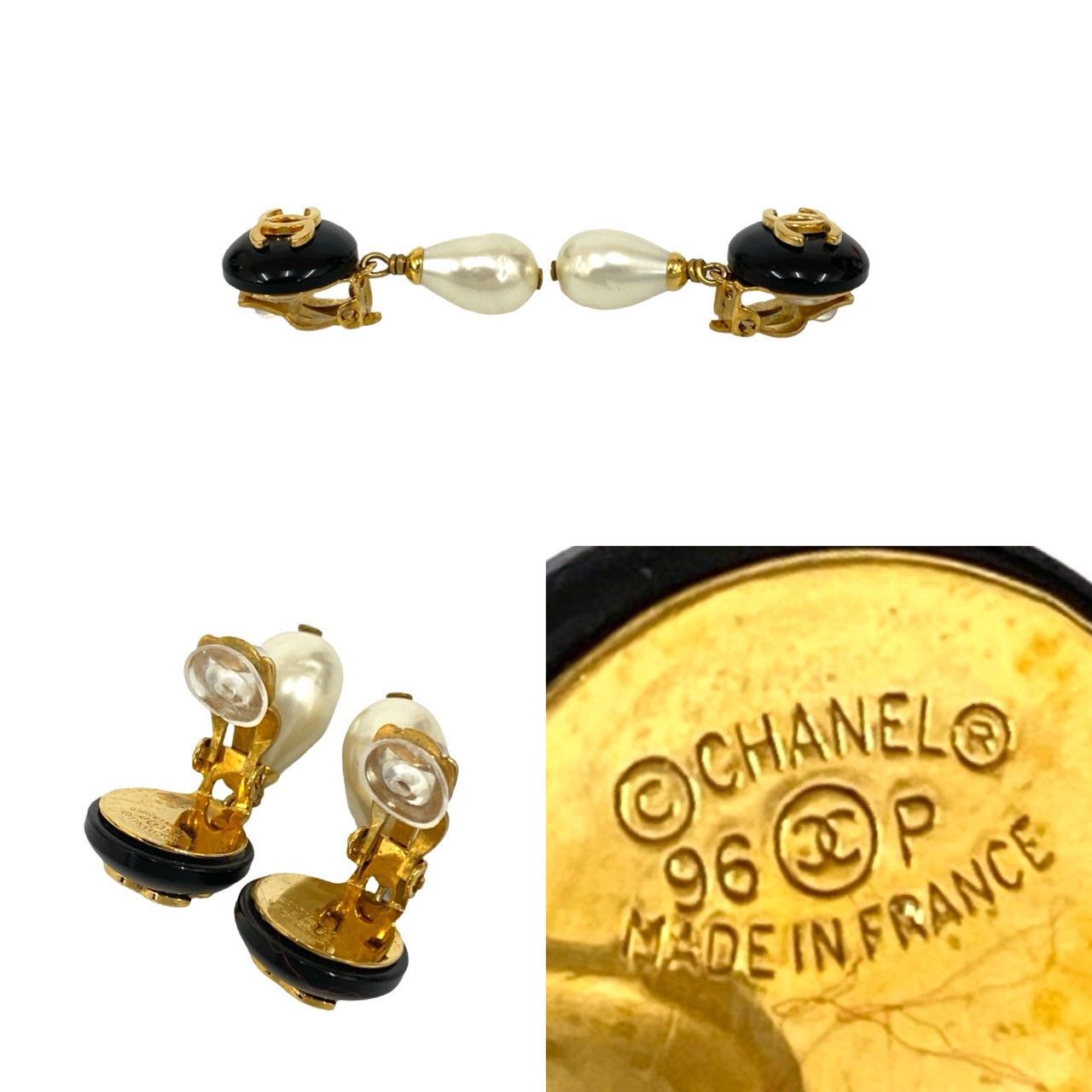 Chanel Chanel Chanel Coco Mark Pearl Earrings Metal Earrings DUTY FREE for USA Size ONE SIZE - 3 Thumbnail