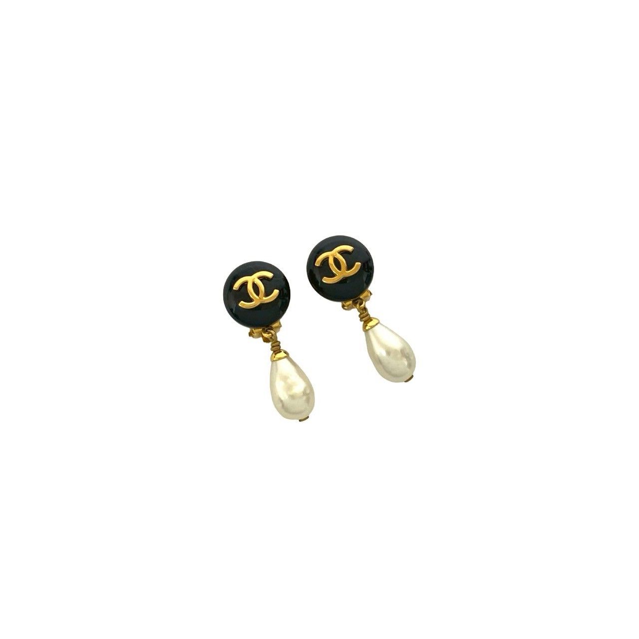 Chanel Chanel Chanel Coco Mark Pearl Earrings Metal Earrings DUTY FREE for USA Size ONE SIZE - 4 Thumbnail
