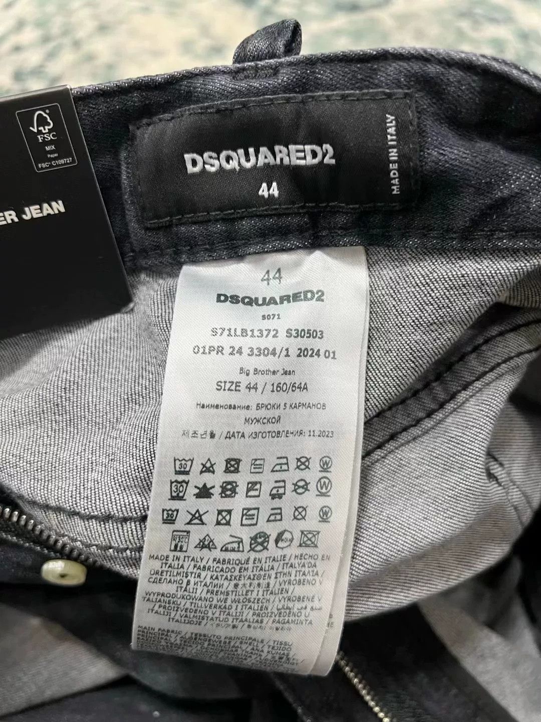 Dsquared2 dsquared2 black gray washed denim pants Size US 31 - 9 Thumbnail