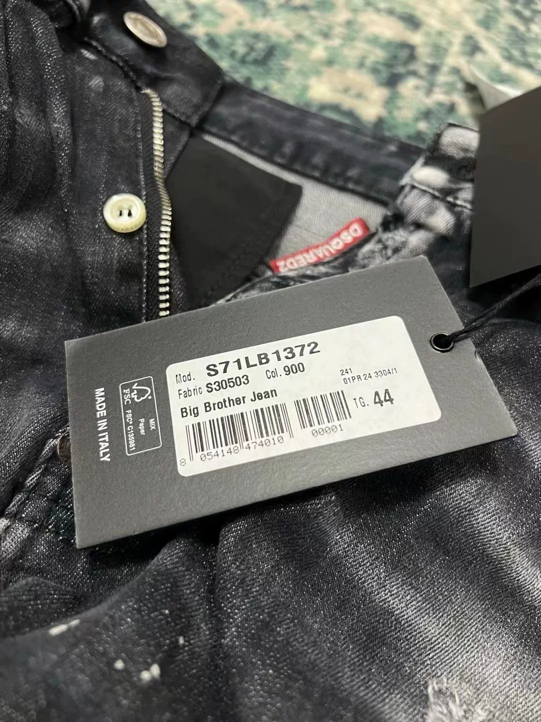 Dsquared2 dsquared2 black gray washed denim pants Size US 31 - 8 Thumbnail