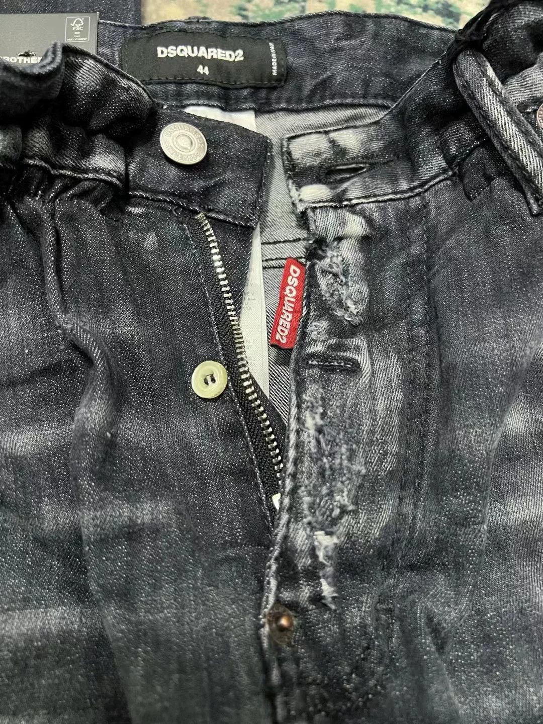 Dsquared2 dsquared2 black gray washed denim pants Size US 31 - 3 Thumbnail