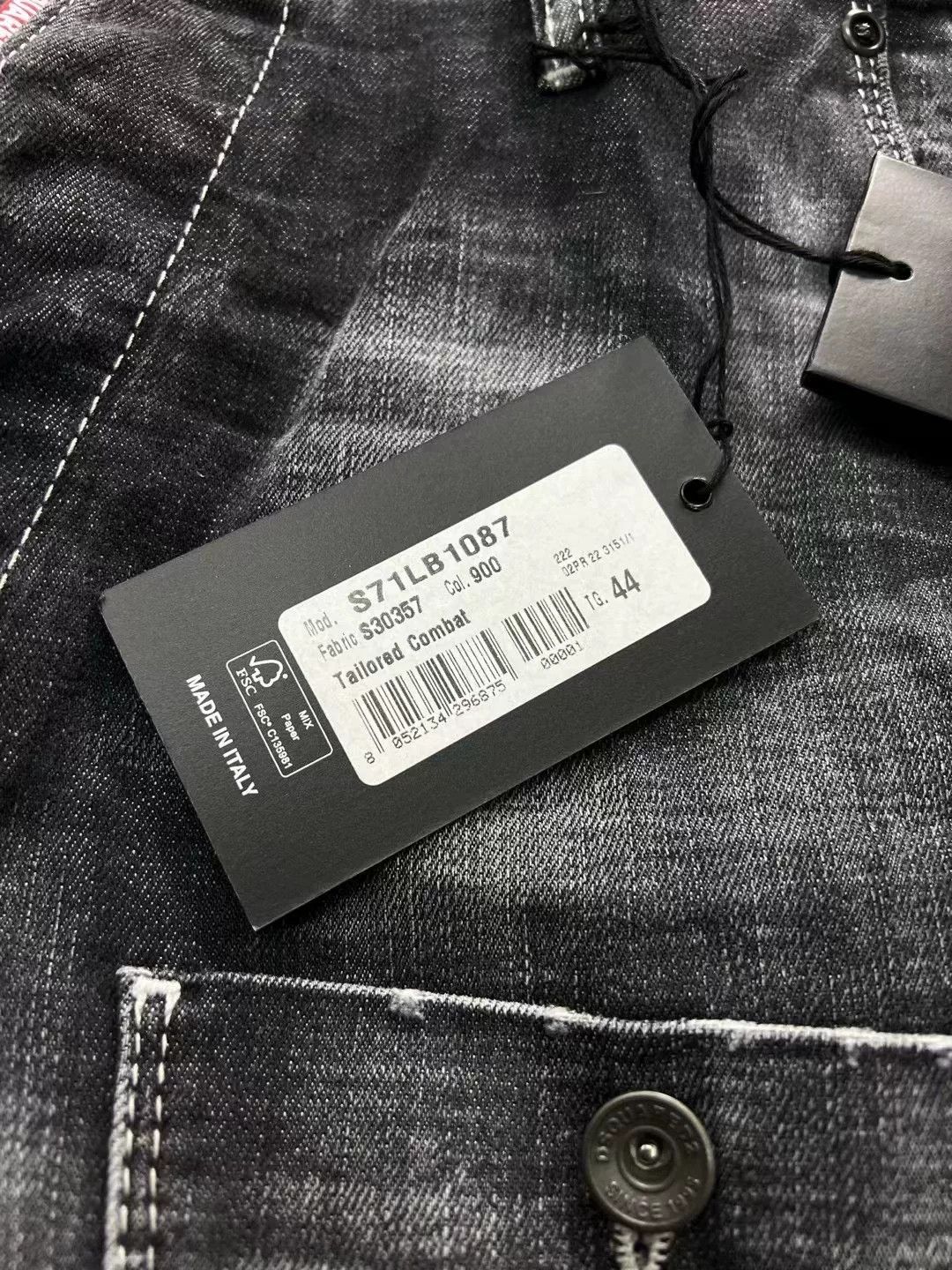 Dsquared2 dsquared2 tailored combat black-grey denim pants Size US 31 - 8 Thumbnail