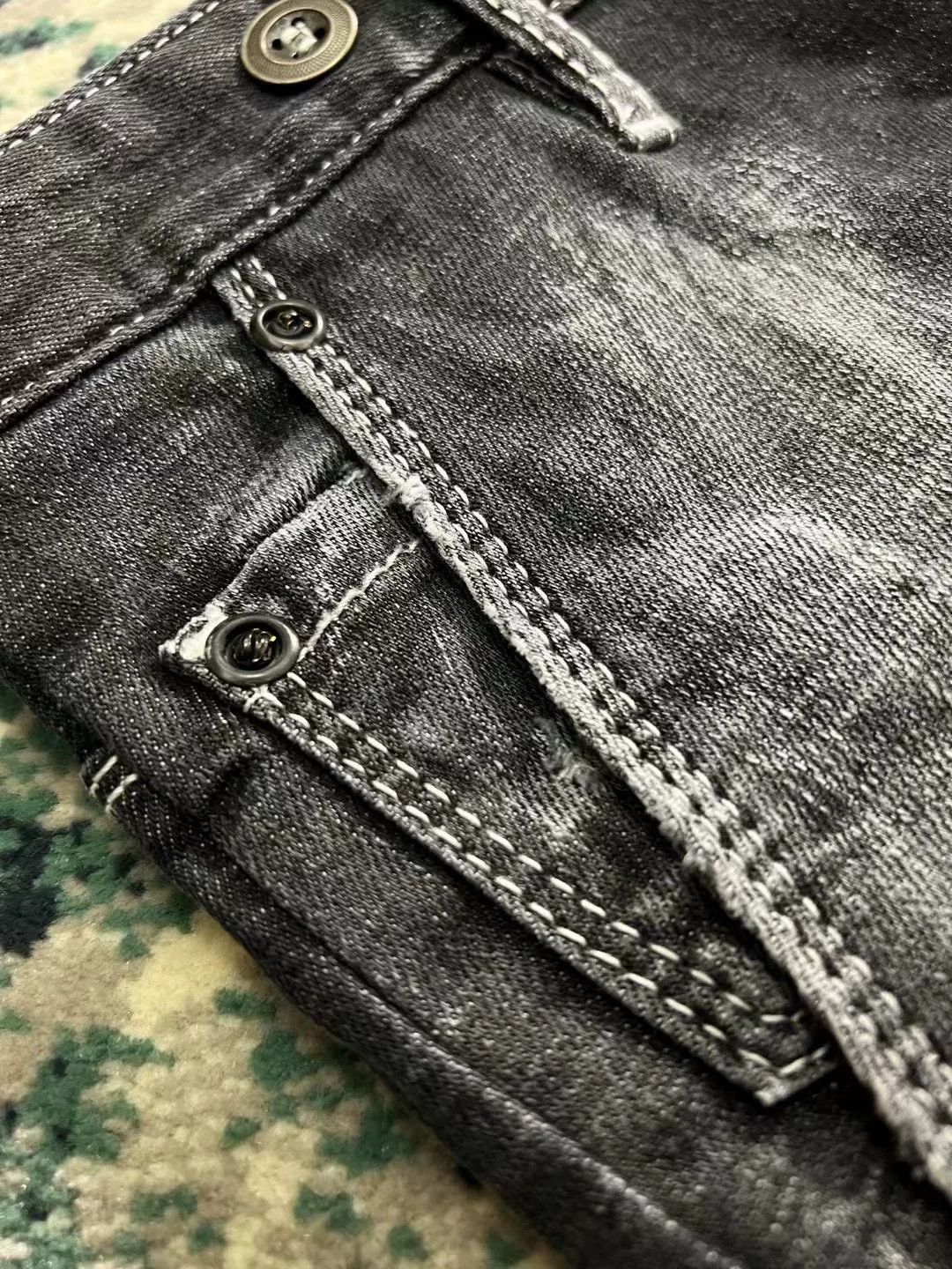Dsquared2 dsquared2 tailored combat black-grey denim pants Size US 31 - 4 Thumbnail