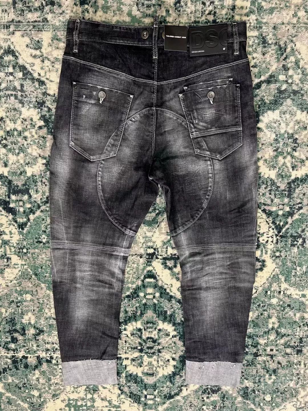 Dsquared2 dsquared2 tailored combat black-grey denim pants Size US 31 - 2 Thumbnail