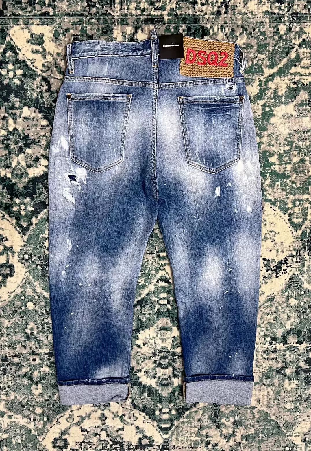 Dsquared2 dsquared2 big brother blue distressed jeans Size US 31 - 2 Thumbnail