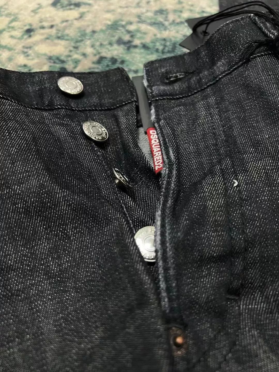 Dsquared2 dsquared2 black gray washed biker jeans Size US 31 - 3 Thumbnail