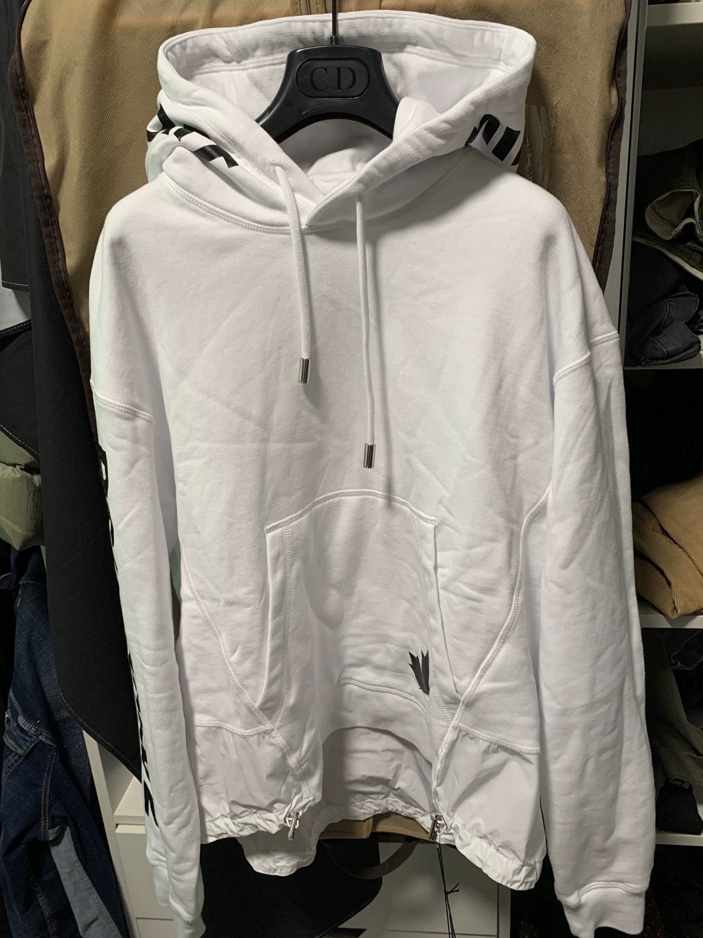 Dsquared2 dsquared2 2021 white hoodie with patches Size US M / EU 48-50 / 2 - 2 Thumbnail