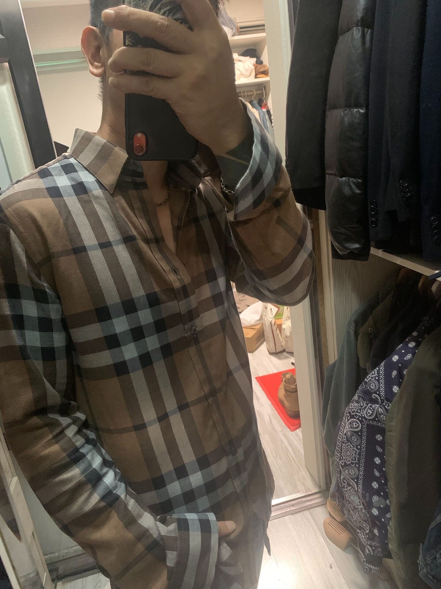 Burberry Burberry Classic Plaid Long Sleeve Shirt Size US S / EU 44-46 / 1 - 8 Thumbnail