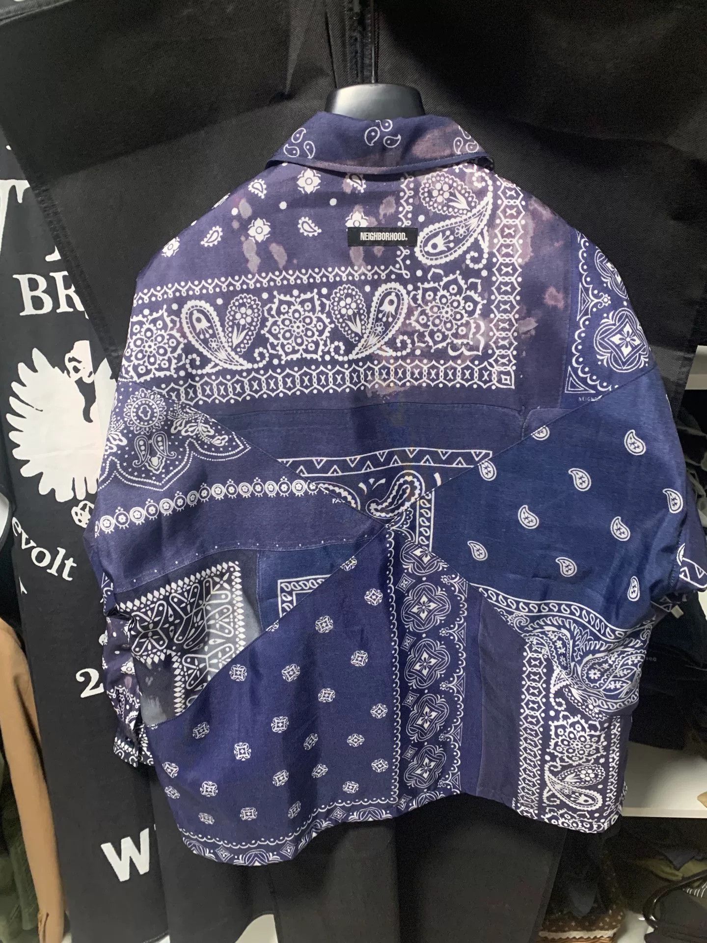 Neighborhood stylish blue patterned long sleeve jacket Size US M / EU 48-50 / 2 - 6 Thumbnail