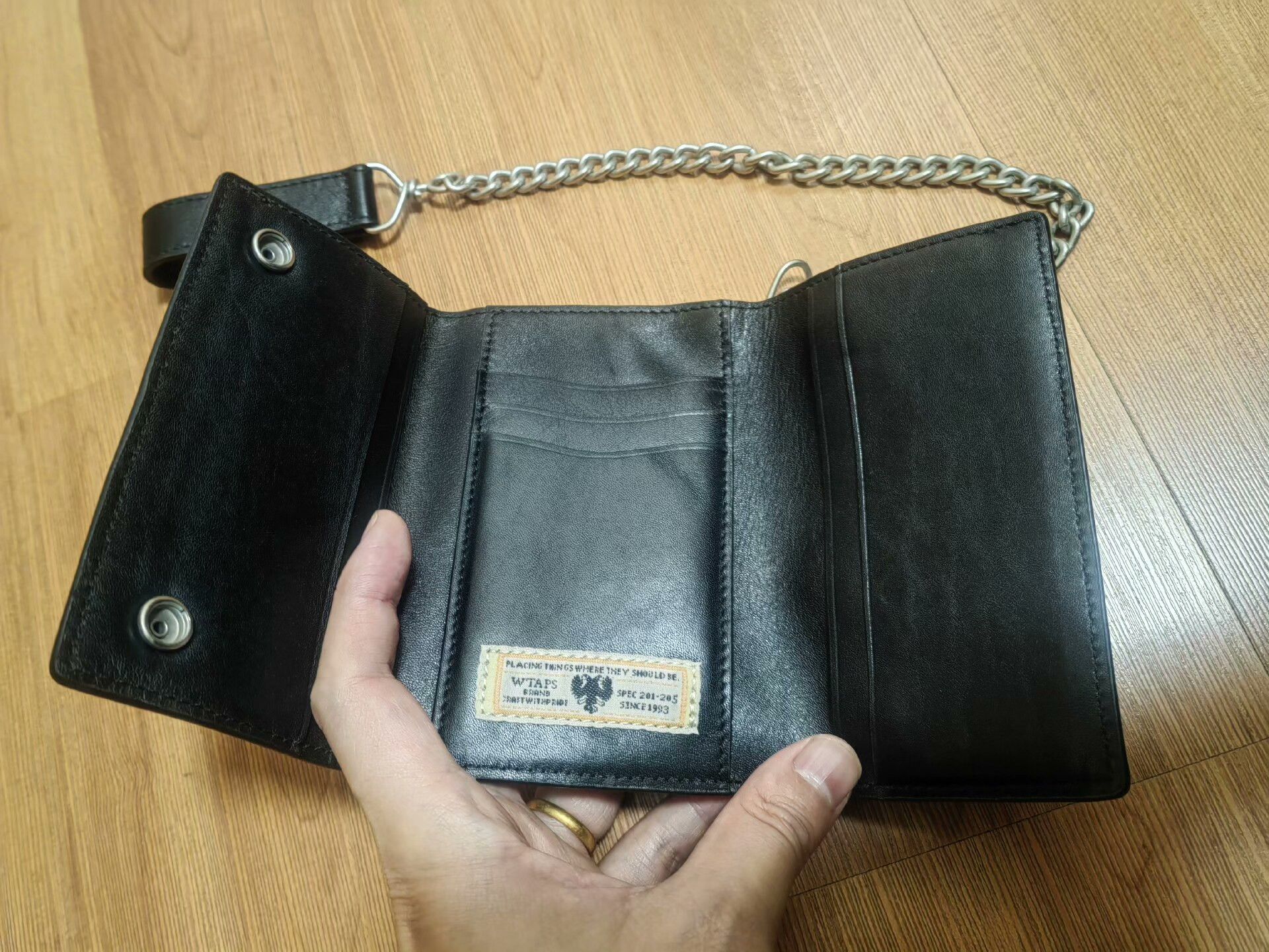 Wtaps wtaps leather wallet with chain detail Size ONE SIZE - 2 Thumbnail