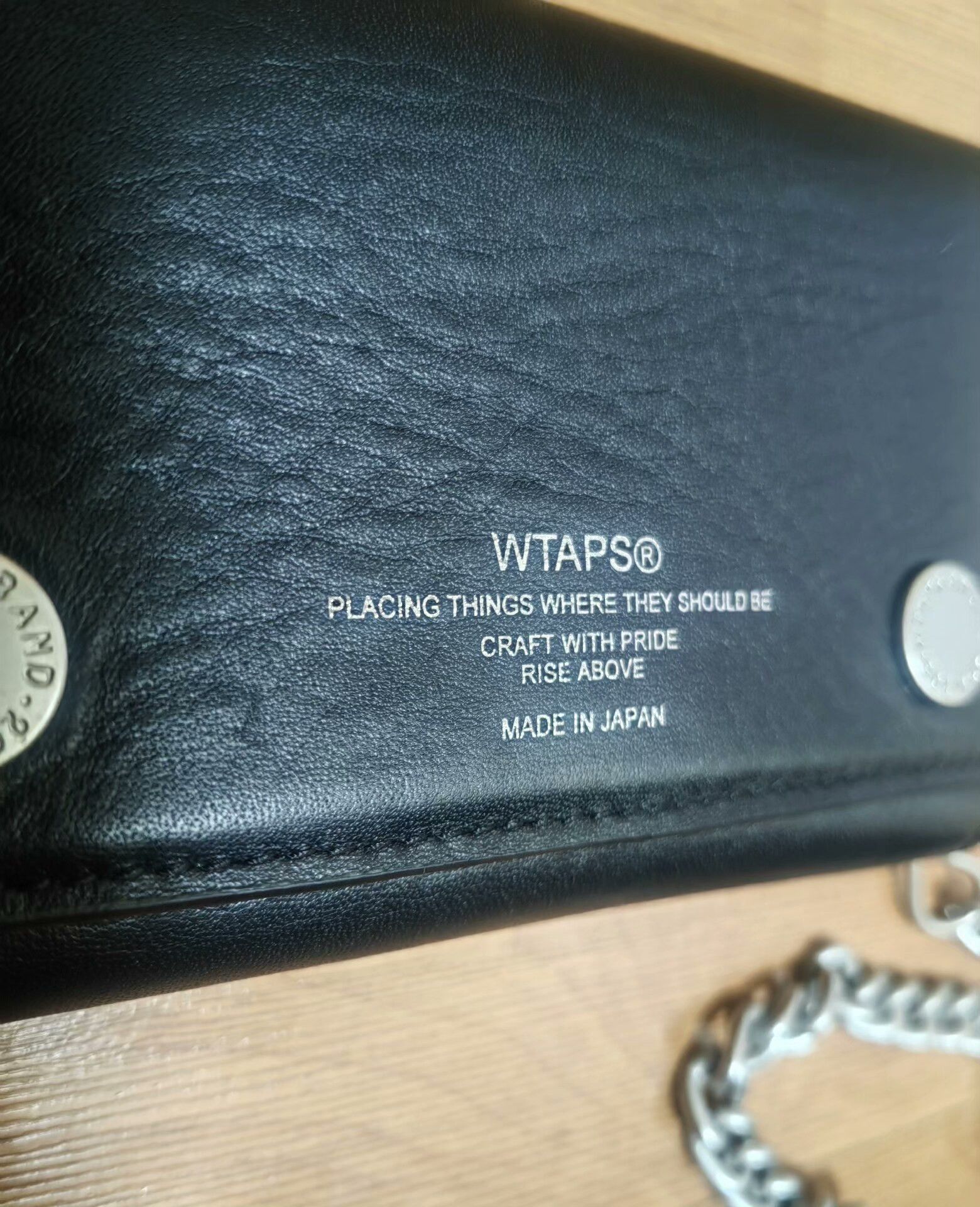 Wtaps wtaps leather wallet with chain detail Size ONE SIZE - 5 Thumbnail