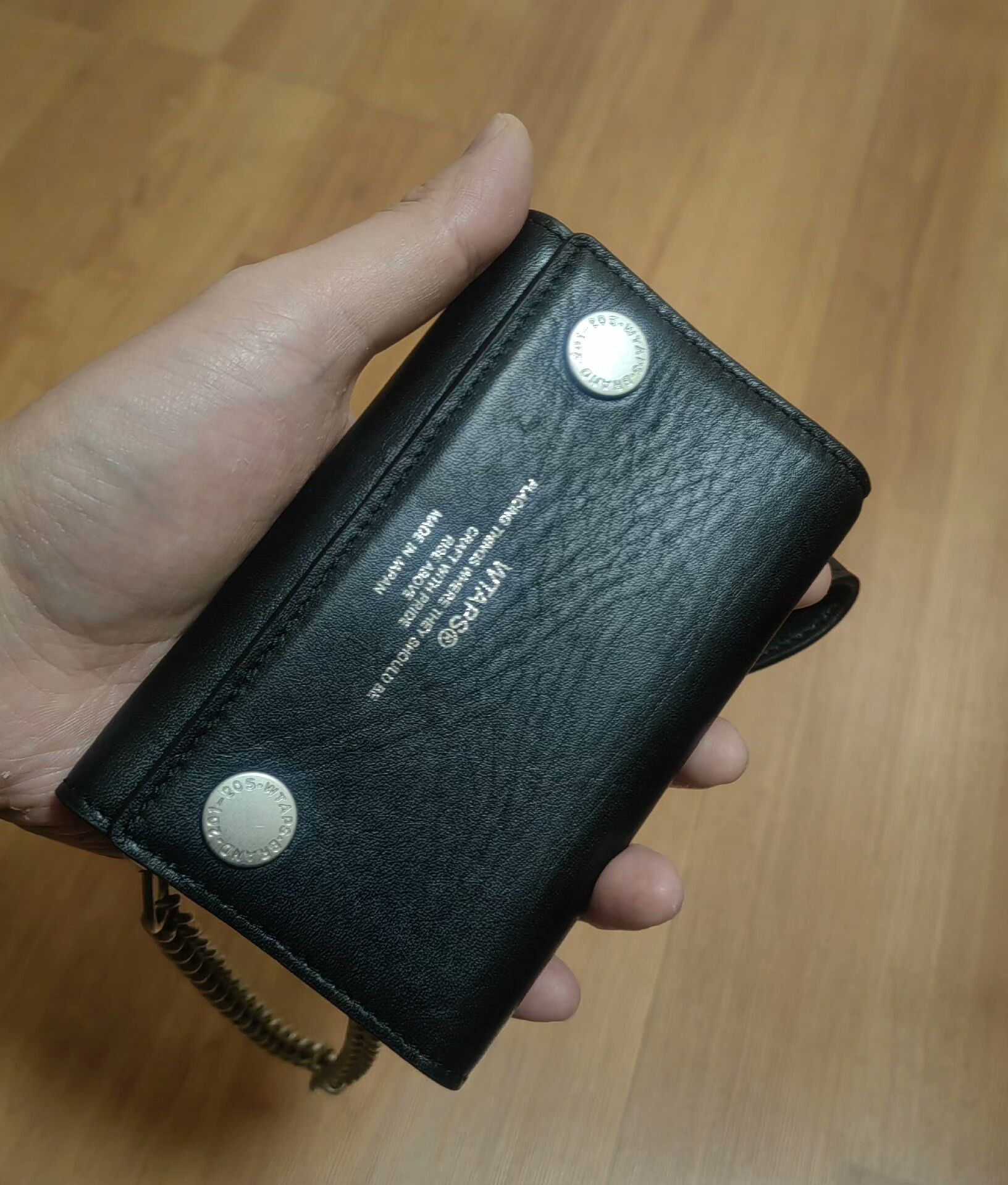 Wtaps wtaps leather wallet with chain detail Size ONE SIZE - 8 Thumbnail