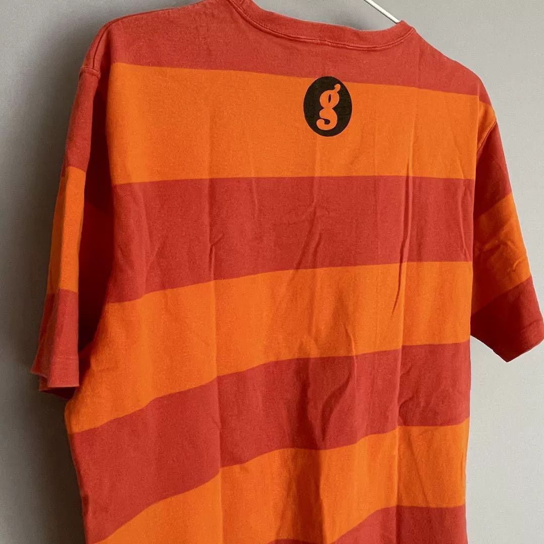 GOODENOUGH goodenough orange striped short sleeve tee Size US L / EU 52-54 / 3 - 7 Thumbnail