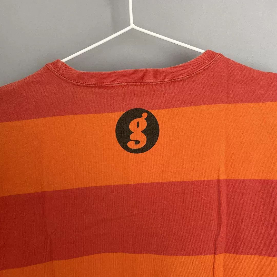 GOODENOUGH goodenough orange striped short sleeve tee Size US L / EU 52-54 / 3 - 6 Thumbnail