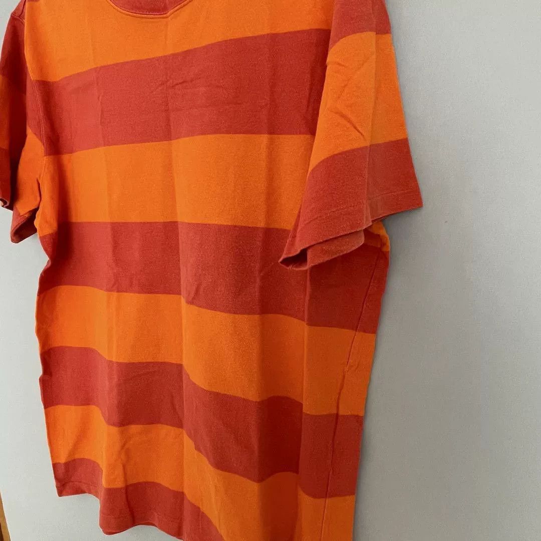 GOODENOUGH goodenough orange striped short sleeve tee Size US L / EU 52-54 / 3 - 3 Thumbnail