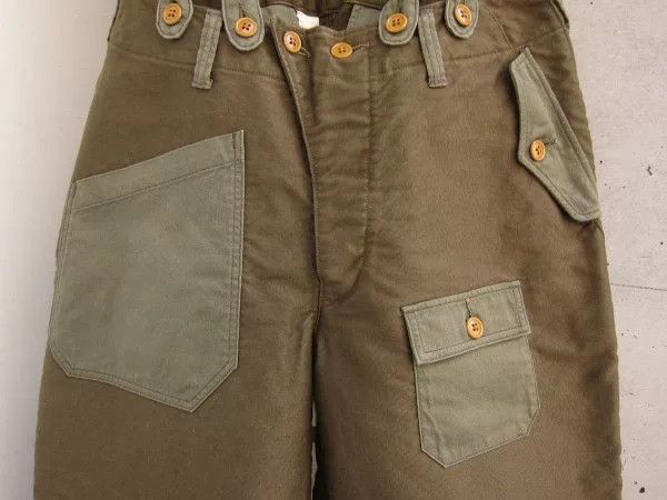 Freewheelers olive green patchwork flight pants Size US 30 / EU 46 - 5 Thumbnail