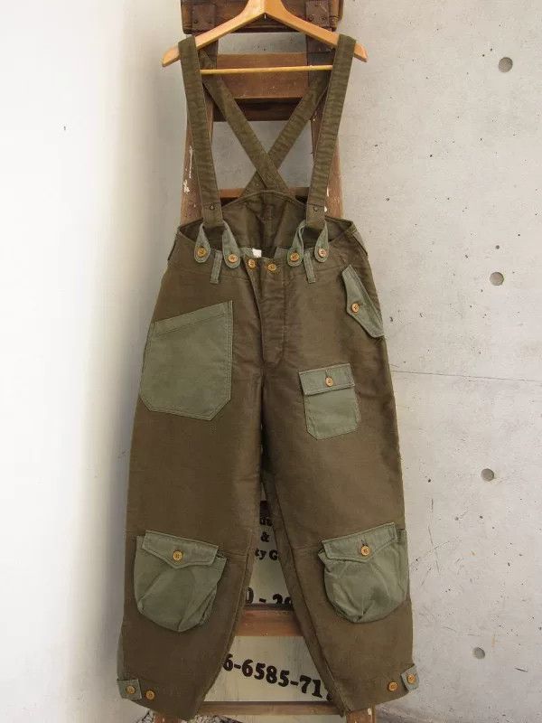 Freewheelers olive green patchwork flight pants Size US 30 / EU 46 - 3 Thumbnail
