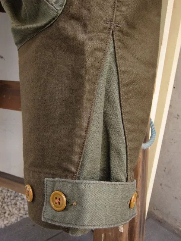Freewheelers olive green patchwork flight pants Size US 30 / EU 46 - 7 Thumbnail