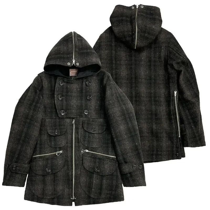 Freewheelers vintage gray plaid wool jacket Size US M / EU 48-50 / 2 - 3 Thumbnail