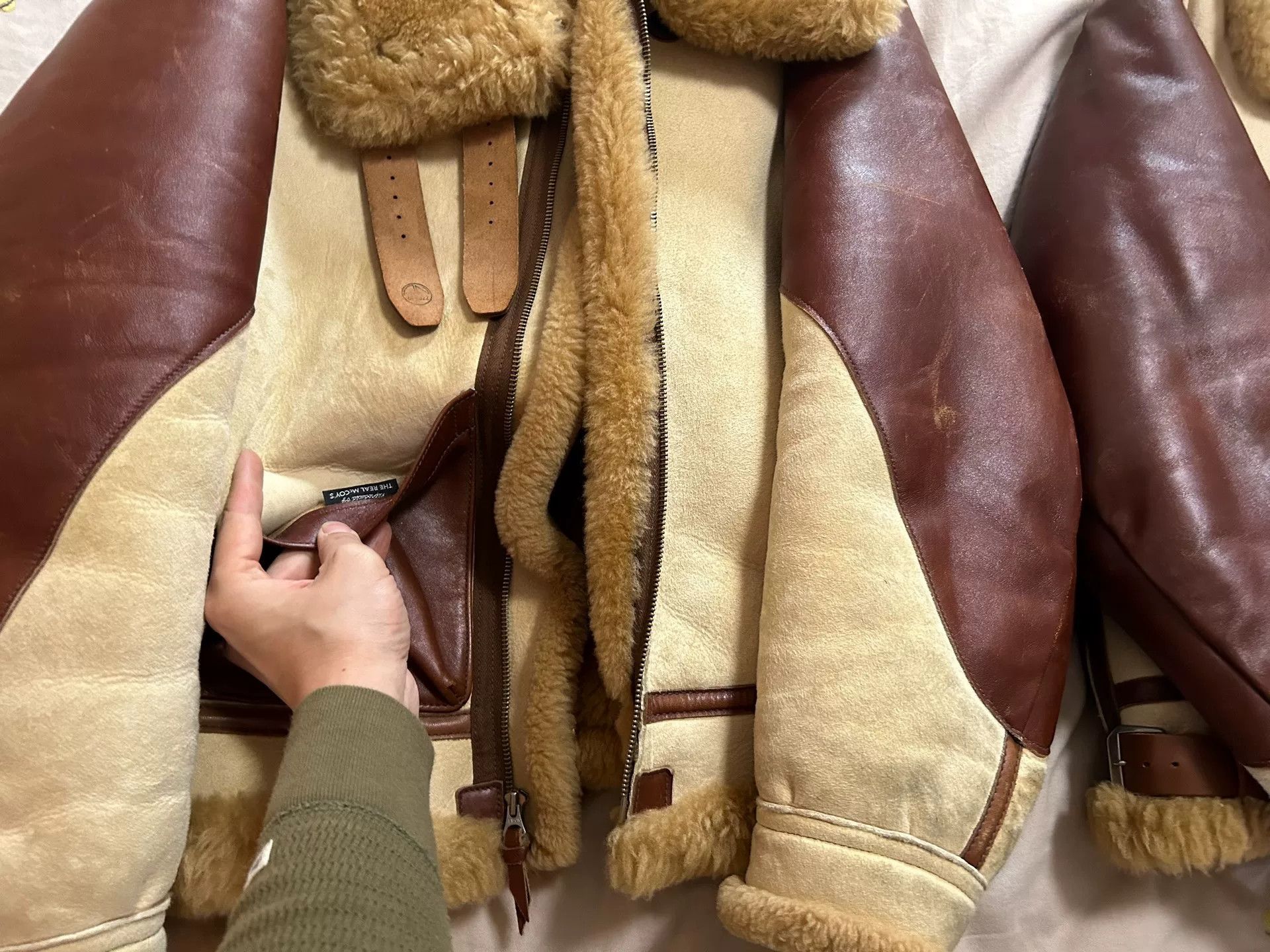The Real McCoy's vintage real mccoy's shearling bomber jacket Size US M / EU 48-50 / 2 - 2 Thumbnail