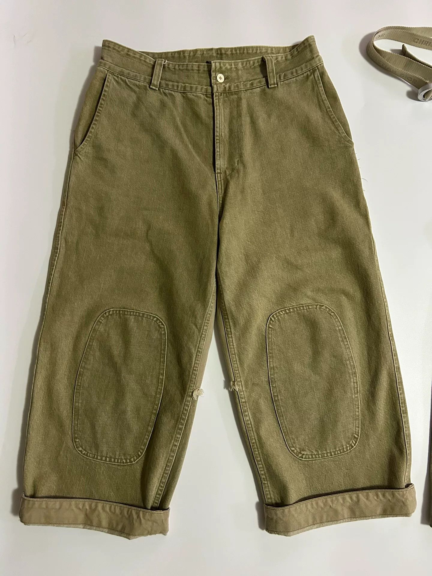 Porter Classic olive green relaxed fit denim pants Size US 28 / EU 44 - 2 Thumbnail