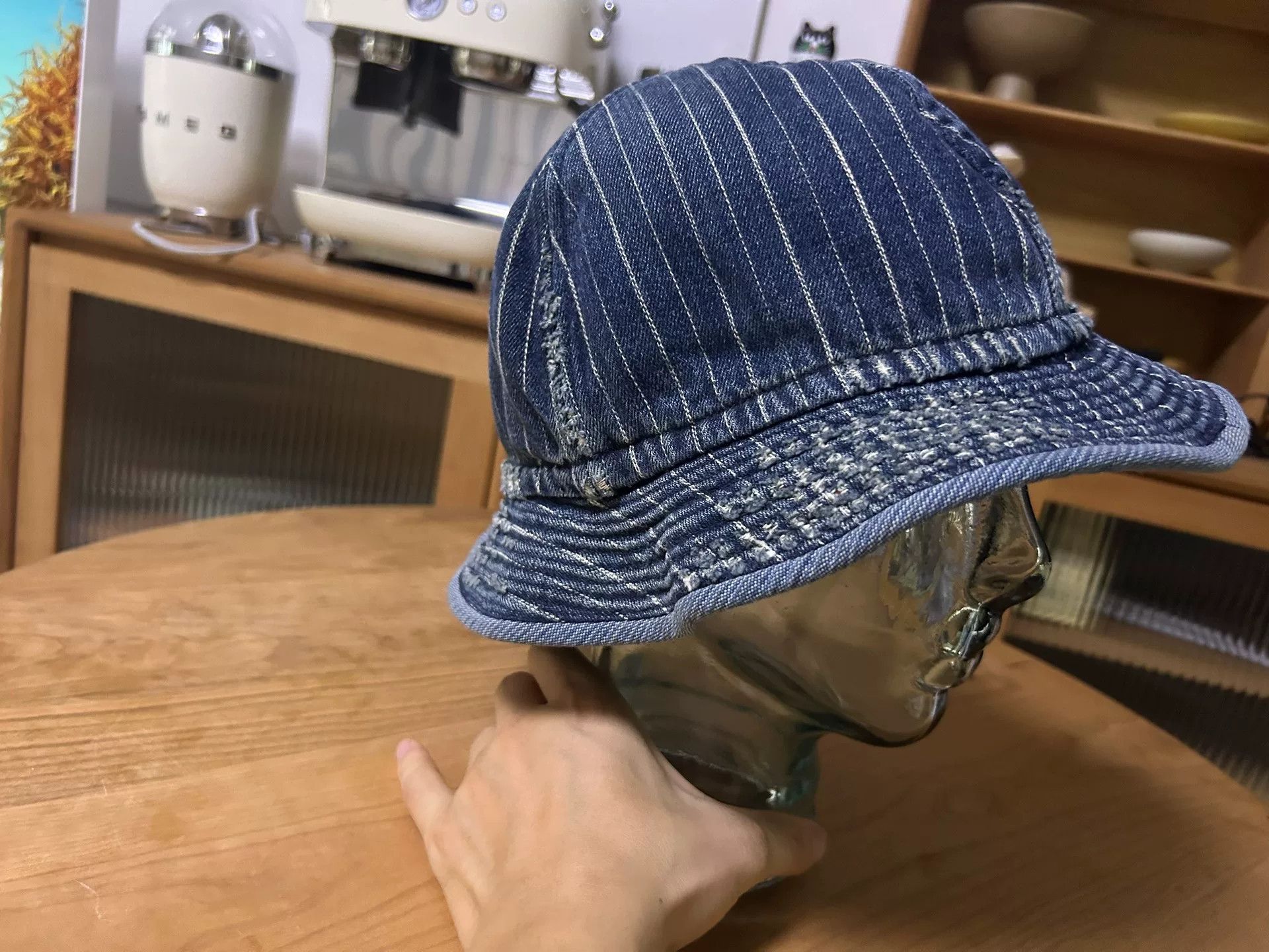 Porter Classic classic denim bucket hat for summer style Size ONE SIZE - 4 Thumbnail