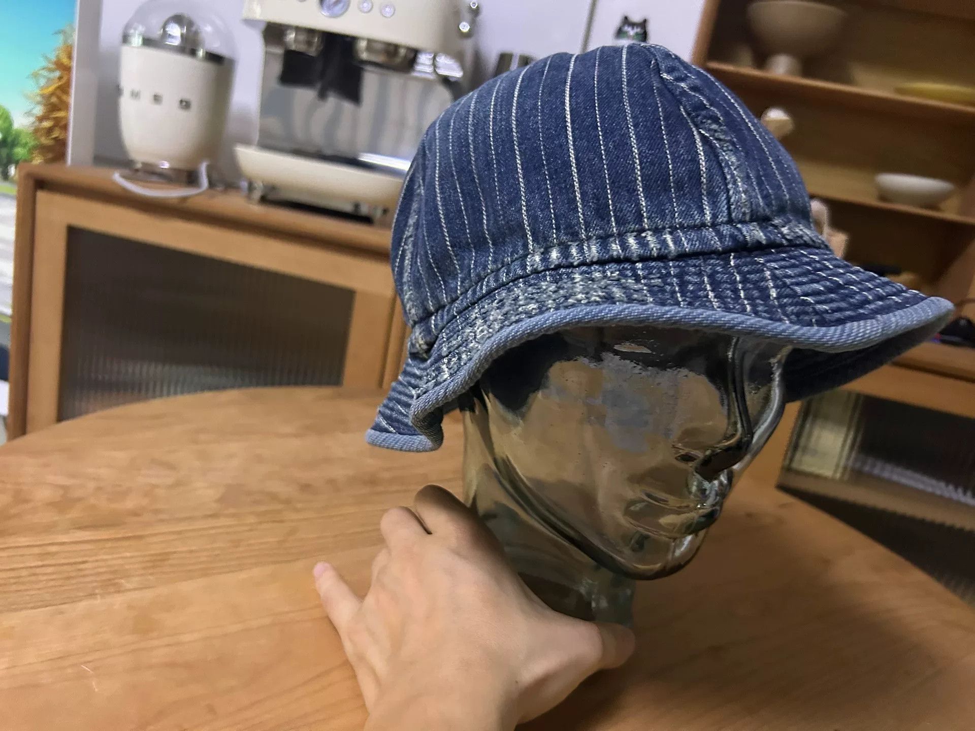 Porter Classic classic denim bucket hat for summer style Size ONE SIZE - 3 Thumbnail