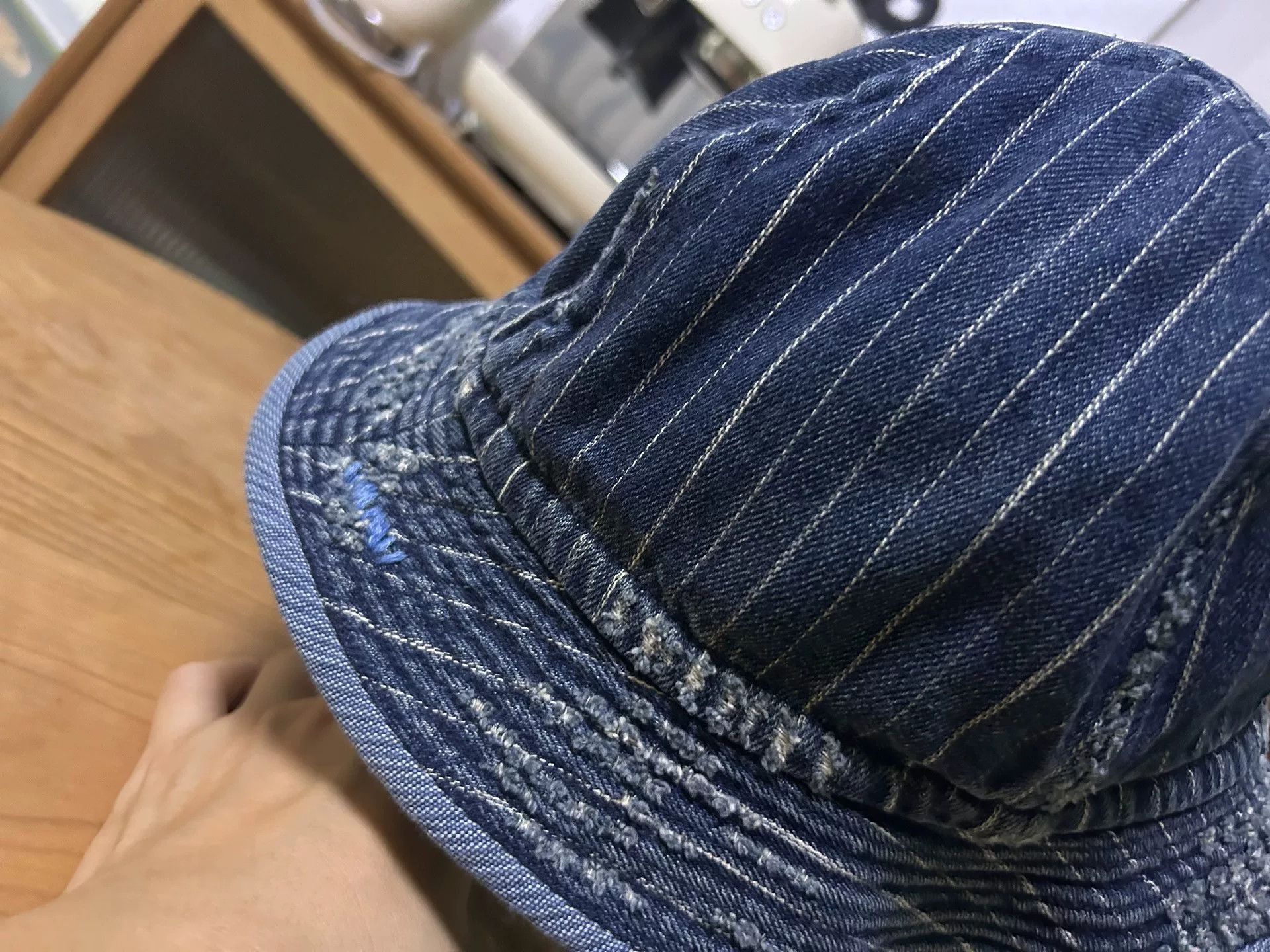 Porter Classic classic denim bucket hat for summer style Size ONE SIZE - 5 Thumbnail