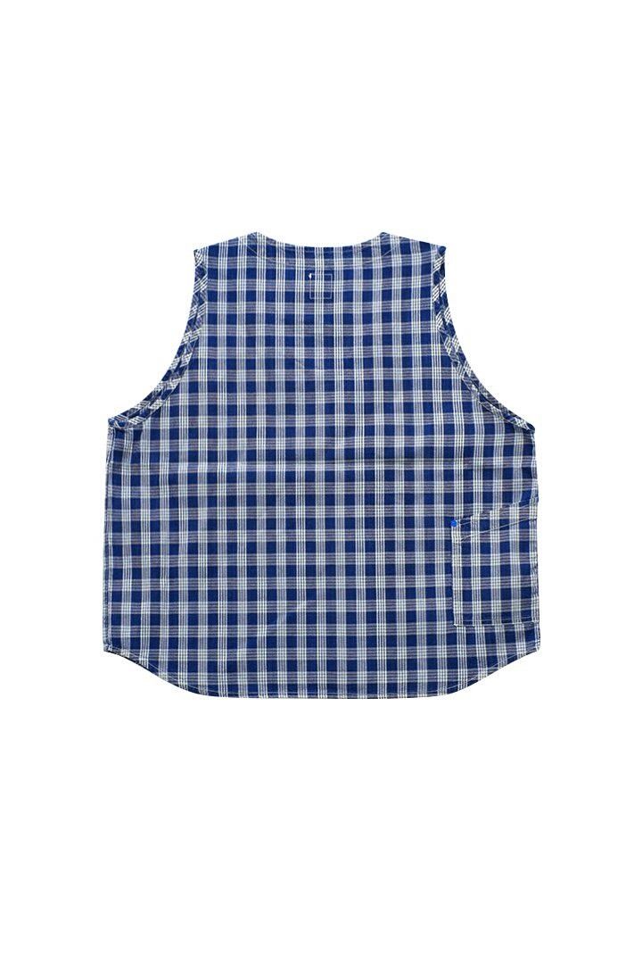 porter classic blue checkered vest