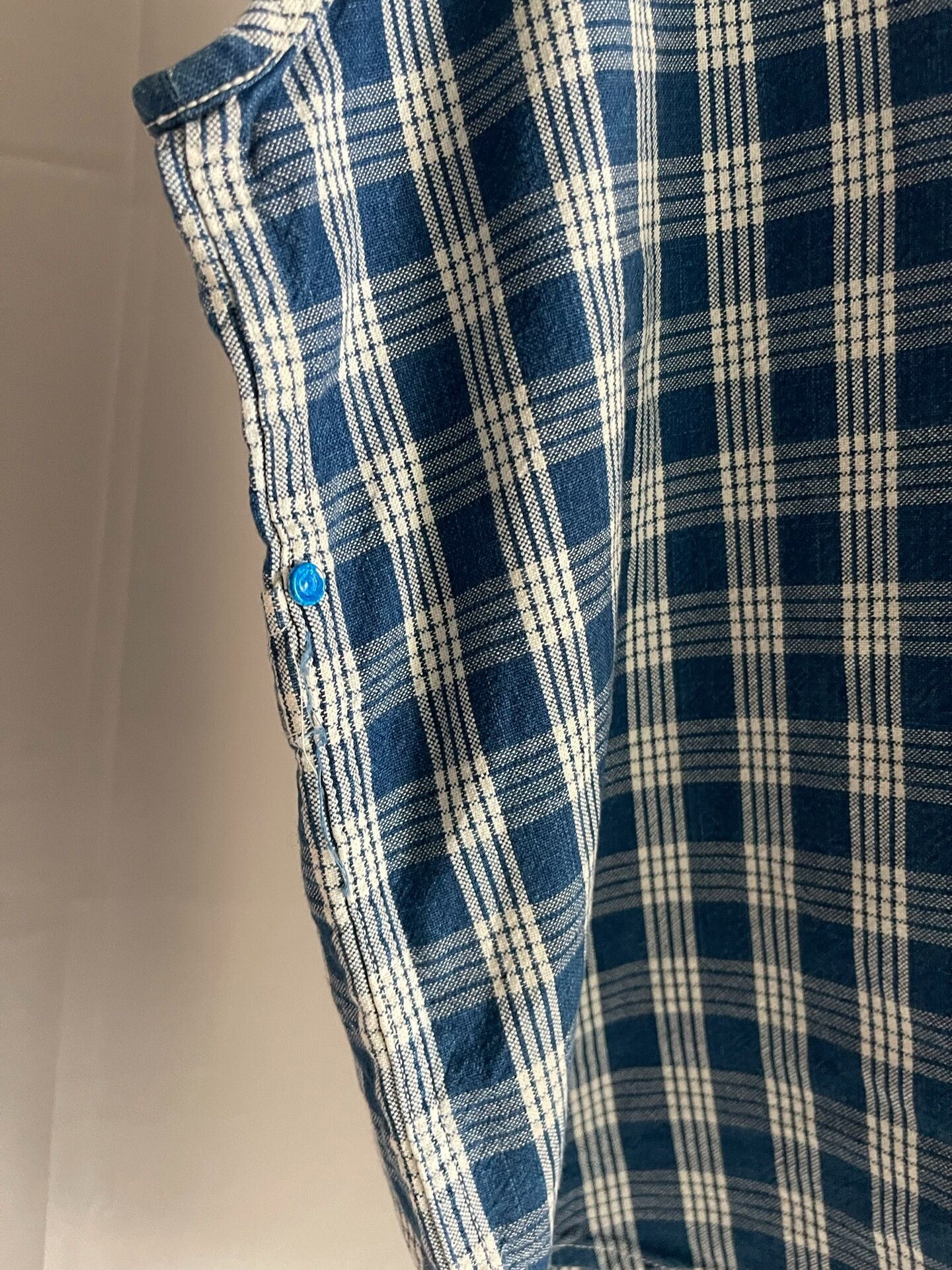 porter classic blue checkered vest