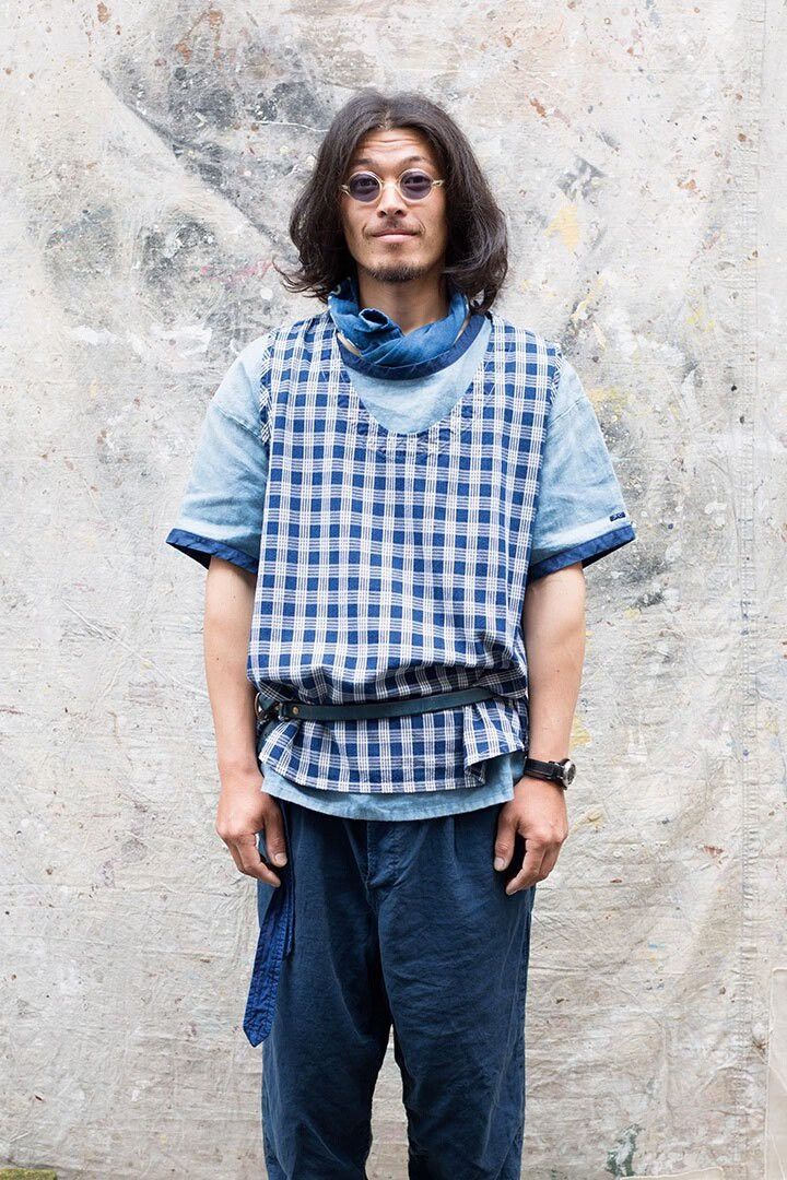 porter classic blue checkered vest