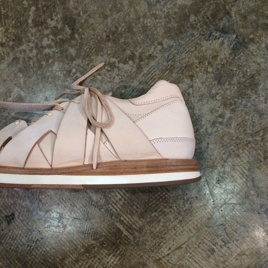 Hender Scheme rare handmade leather sneakers from hender scheme Size US 9.5 / EU 42-43 - 4 Thumbnail