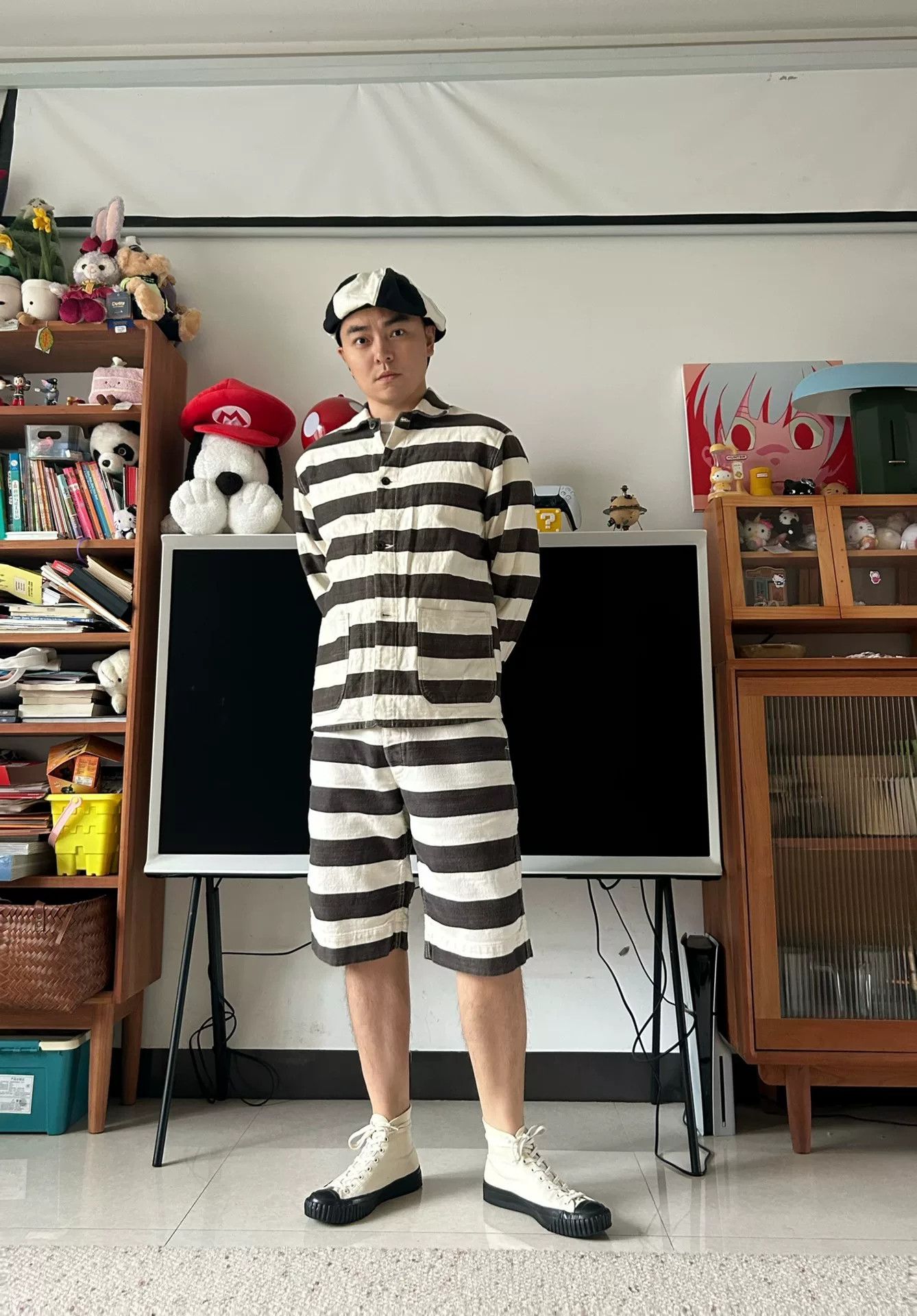 The Real McCoy's black and white striped outfit set Size US M / EU 48-50 / 2 - 8 Thumbnail
