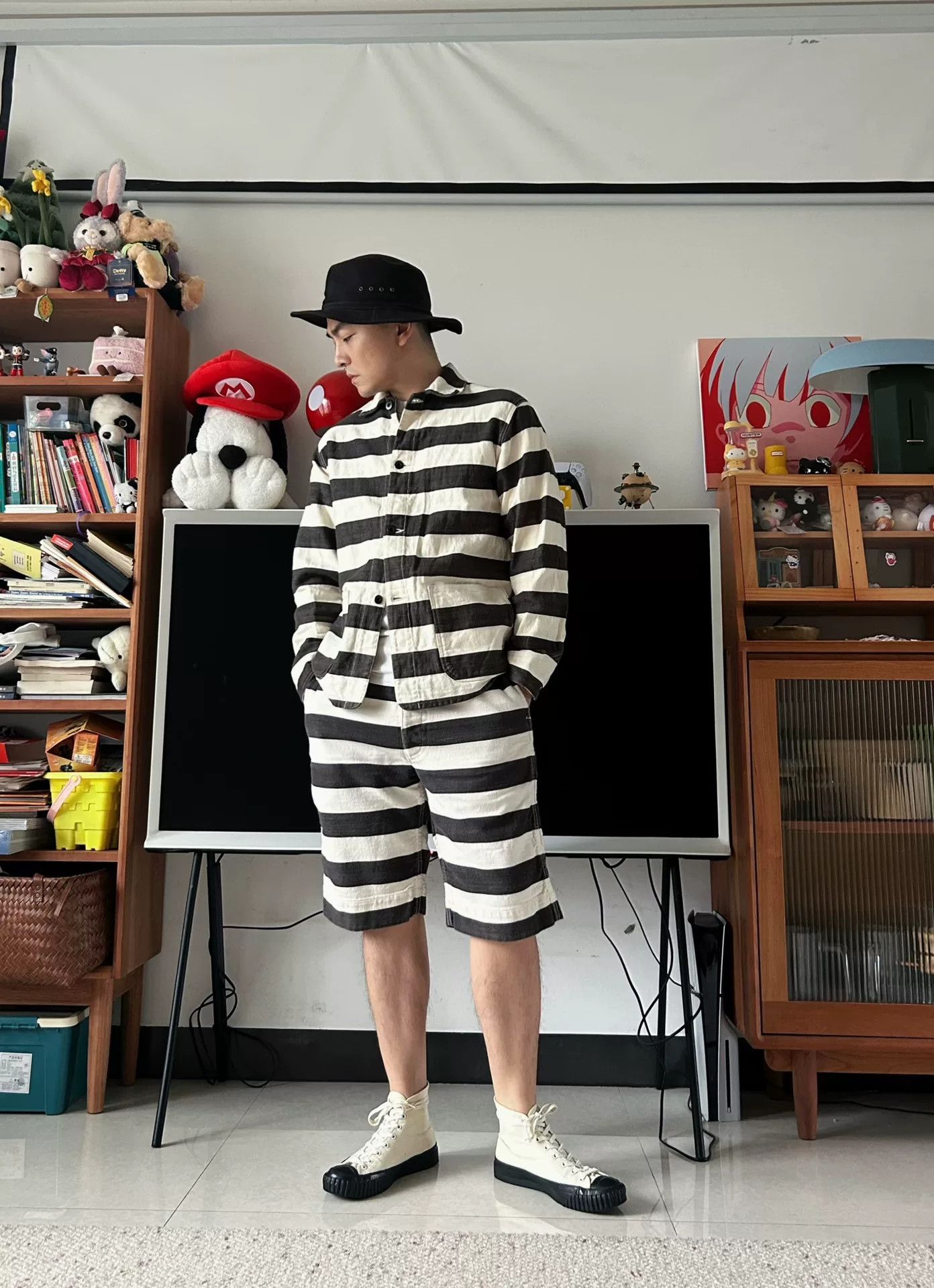 The Real McCoy's black and white striped outfit set Size US M / EU 48-50 / 2 - 4 Thumbnail