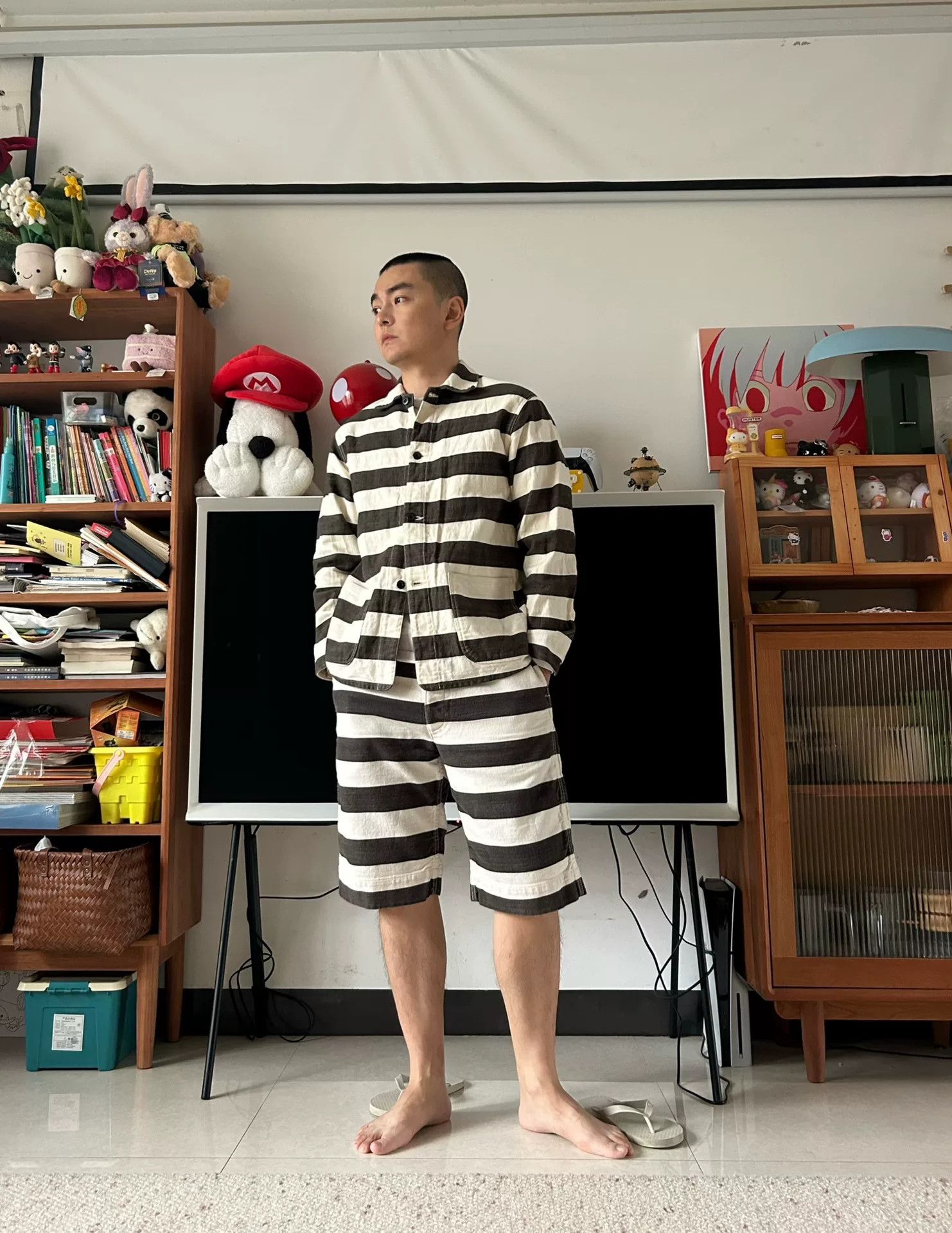 The Real McCoy's black and white striped outfit set Size US M / EU 48-50 / 2 - 9 Thumbnail