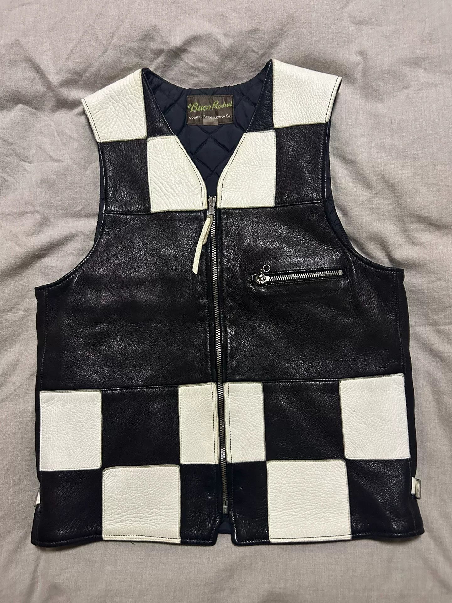 The Real McCoy's real mccoy's buco black and white vest Size US S / EU 44-46 / 1 - 3 Thumbnail