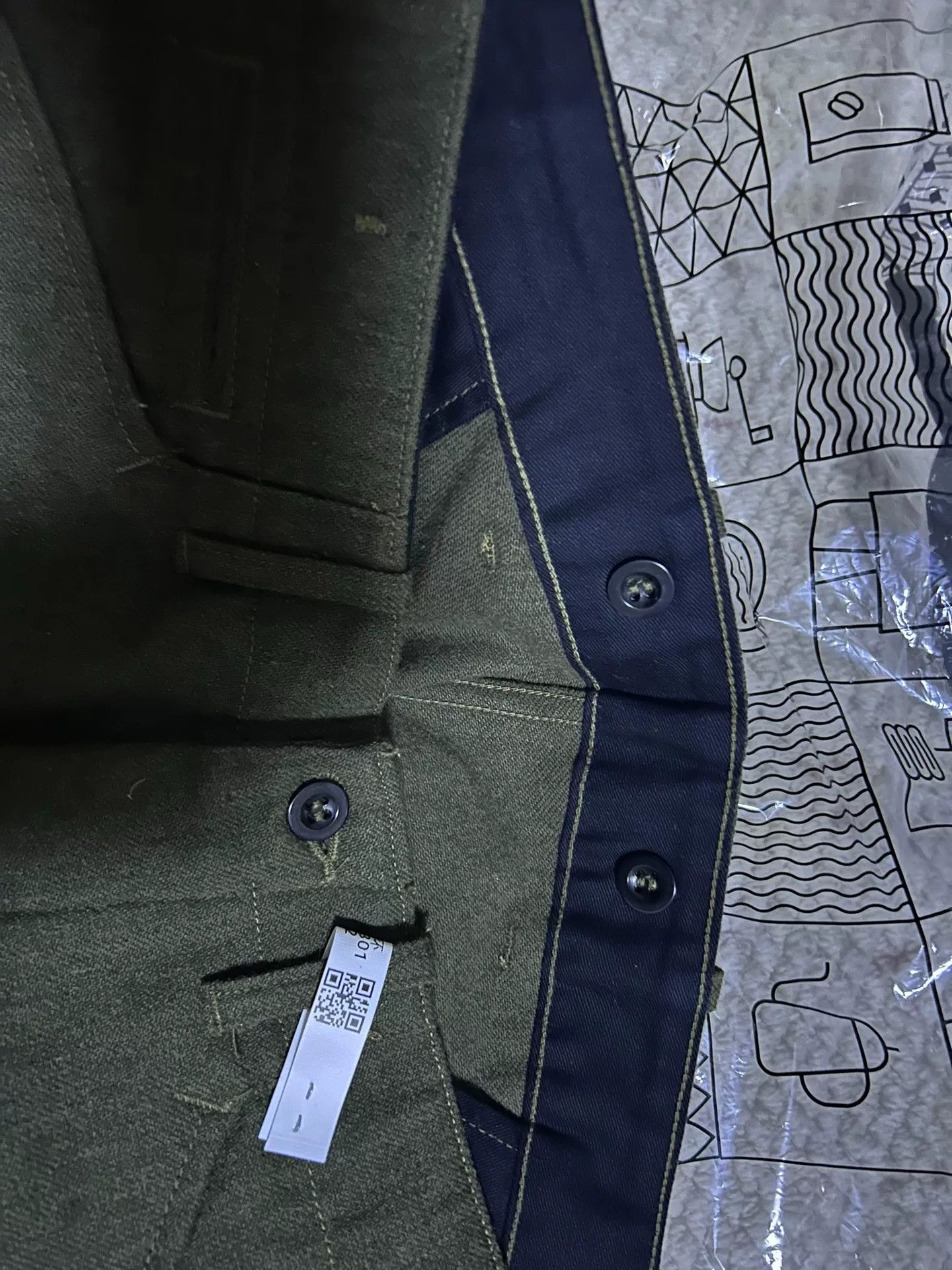 BLACK SIGN olive green wool riding pants Size US 32 / EU 48 - 3 Thumbnail