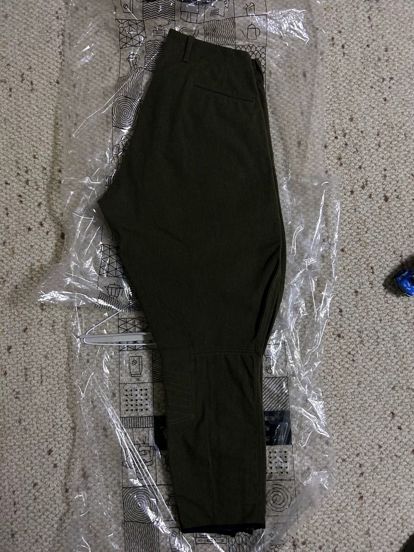 BLACK SIGN olive green wool riding pants Size US 32 / EU 48 - 2 Thumbnail